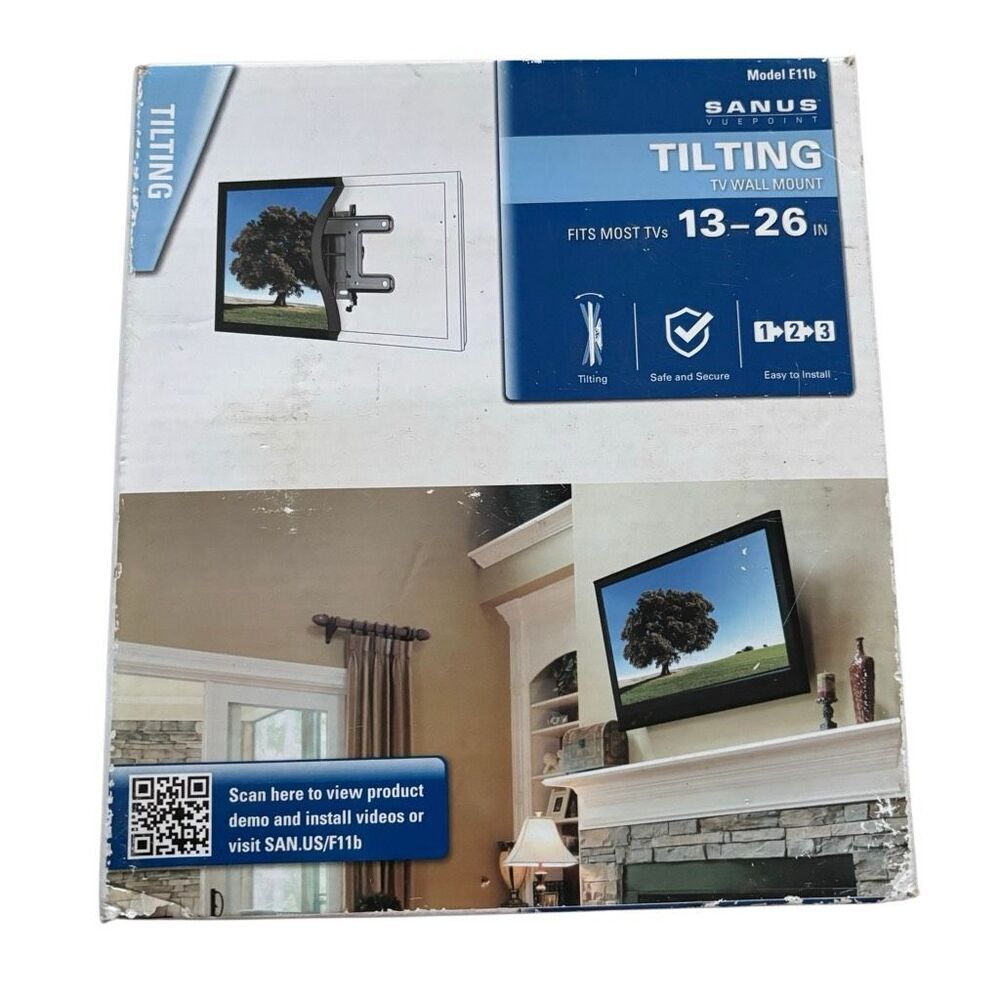 Sanus Model F11b Tilting TV Wall Mount *New*